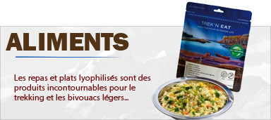 Sachets repas deshydrate lyophilise pour le trek sportif